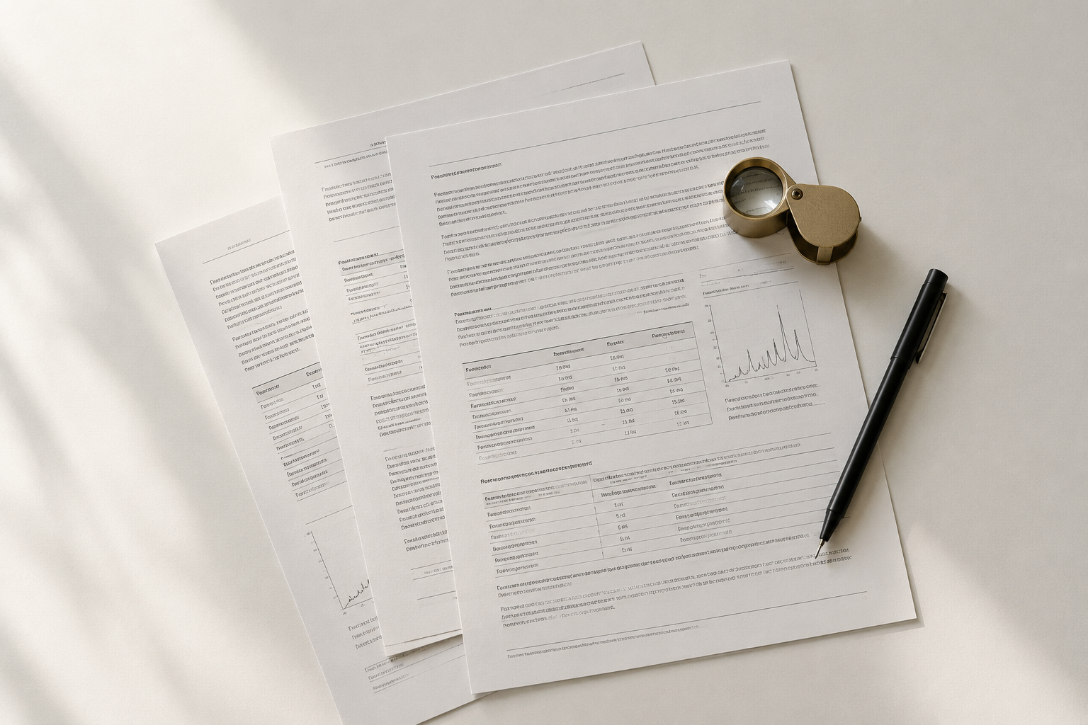 Close-up of regulatory documents in a medical cannabis translation compliance review process